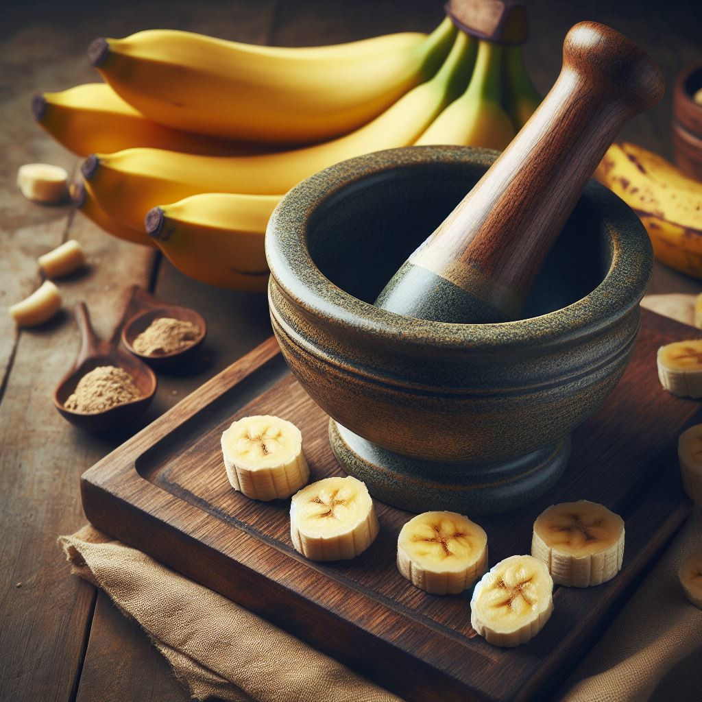 Making banana ketchup
